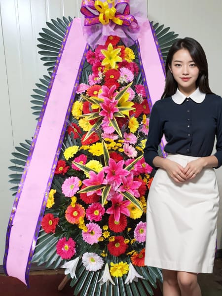 분당 W힐스컨벤션 3단화환 기본형