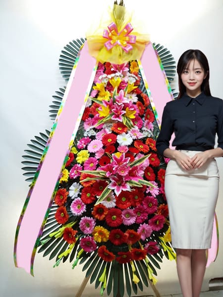 분당 W힐스컨벤션 3단화환 고급형